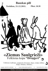 Bauskas pilī lies laimes un vilks bluķi