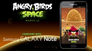 Samsung prezentē jauno Angry Birds spēli Galaxy Note viedtālrunī