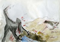 Atklās Raida Kalniņa izstādi "Pazudušie vientuļnieki vai dinozauri izēd kapus"