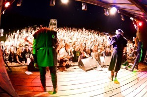 Skyforger un The Sound Poets uz LMT Summer Sound skatuves