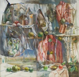 Sarunas muzejā par izstādi „Latviešu māksla trimdā”