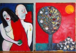 Tatjana Semane atklāj gleznu izstādi "Dzīves lauskas"